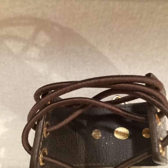 Studio Barse Corseted Leather Braclet size 7 NWOT - Picture 3 of 4